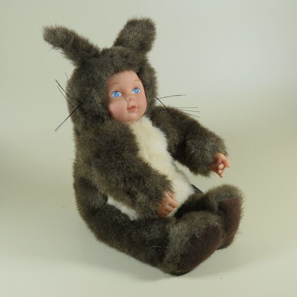 Rare Vintage 9" Anne Geddes Baby Squirrel Doll Limited Edition 1998 Collectible - Picture 14 of 16